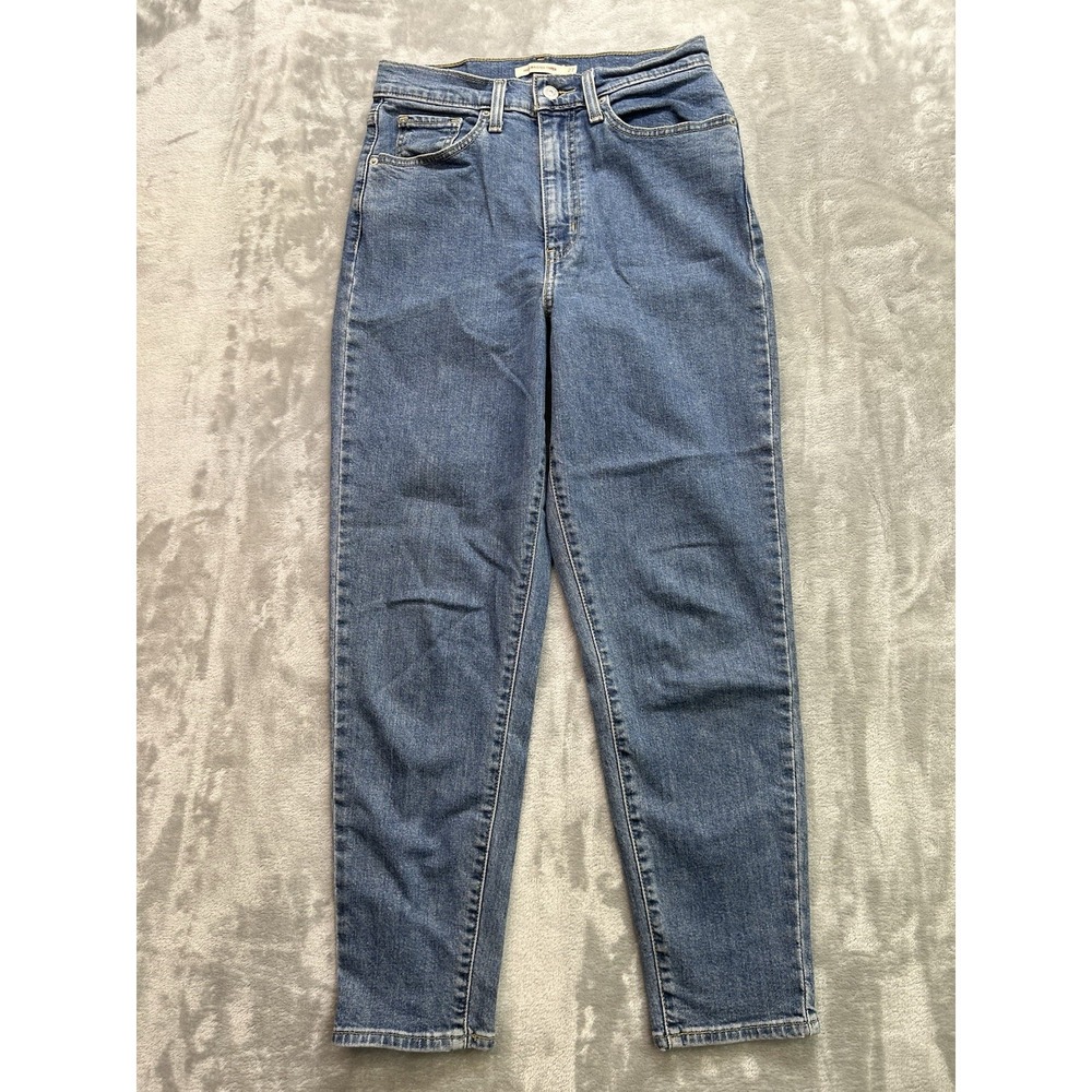 Levis Jeans Womens Sz 27 High Rise Taper Stretch Denim Biker Ranch Horse Western